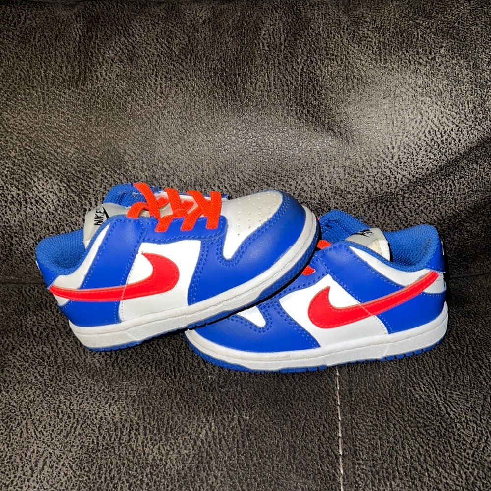Nike Dunks “ Game Royal Dunks” Toddler blue and orange